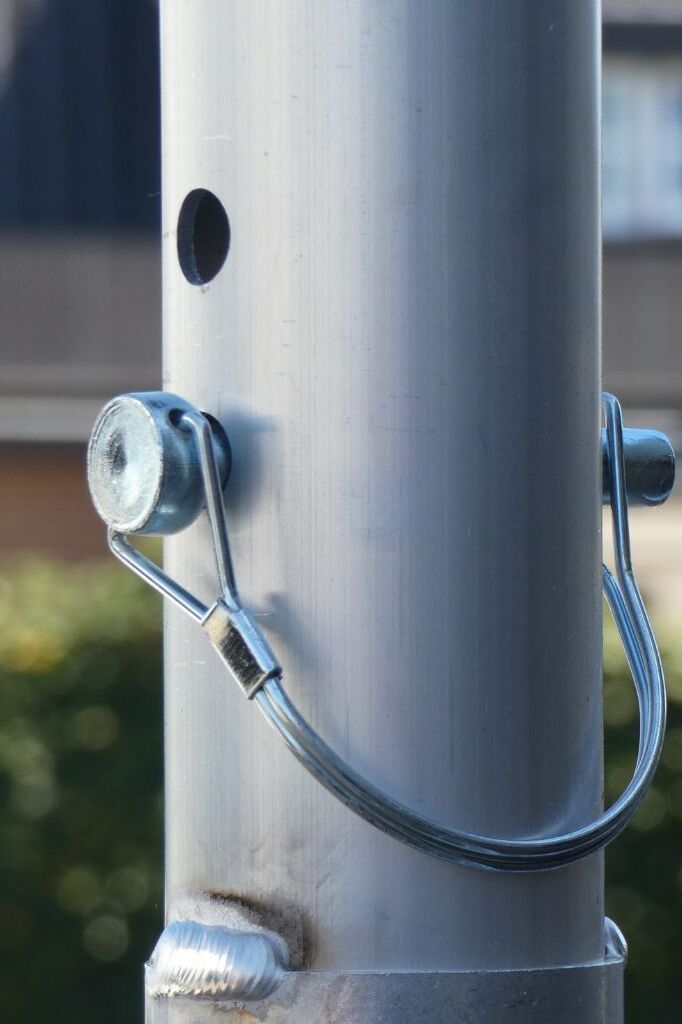 Borgpen of extrusiepen op een Wixor rolsteiger