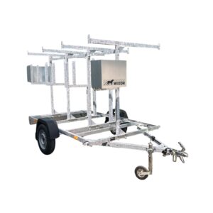 steigeraanhanger en steigertrailer voor rolsteigers