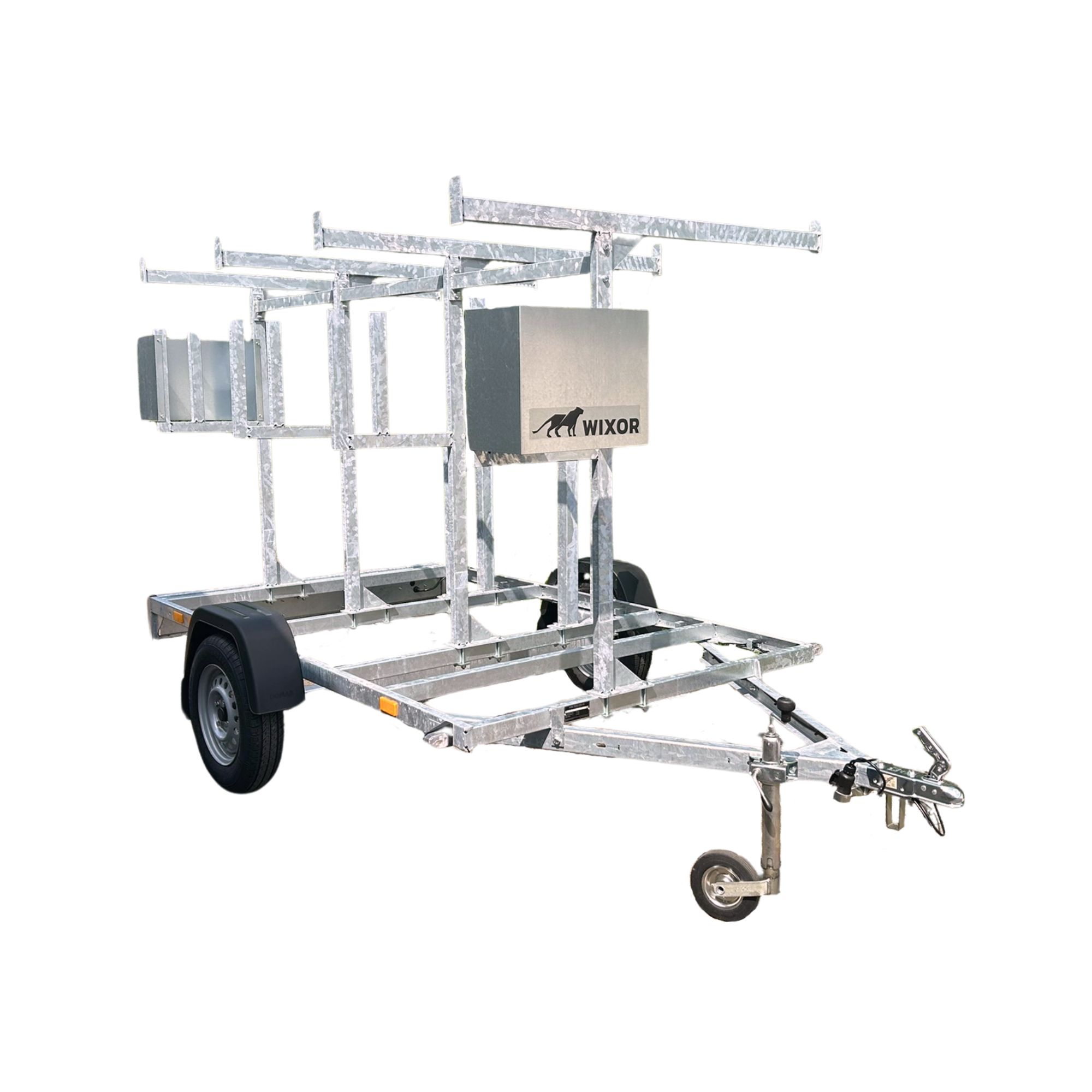 steigeraanhanger en steigertrailer voor rolsteigers