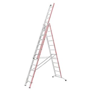 Hymer | 3-delige Reformladder met toprollen | 3x12 sporten