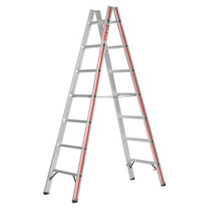 Hymer | Dubbele ladder | Tweezijdig beklimbaar | 2x7 sporten