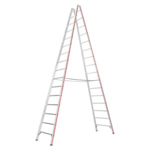 Hymer | Dubbele ladder | Tweezijdig beklimbaar | 2x16 sporten