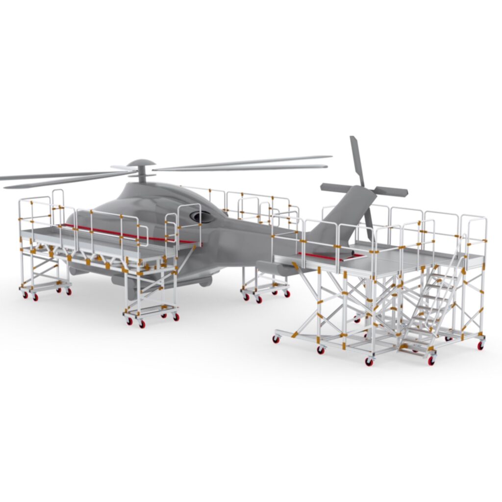 Steigro - Wixor helicopter onderhoudplatform