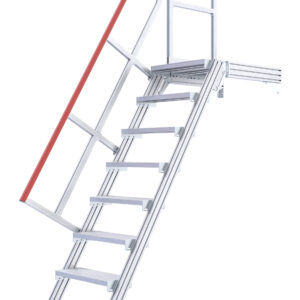 Steigro - Hymer vaste trap met platform 60 graden