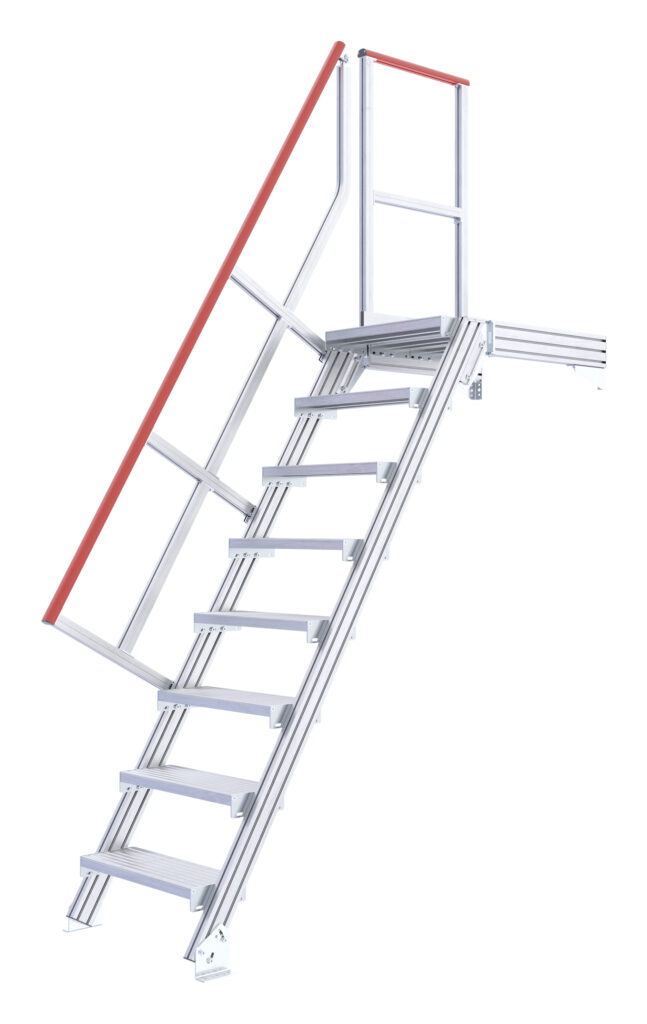 Steigro - Hymer vaste trap met platform 60 graden