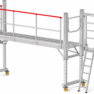 Hymer | Multifunctioneel werkplatform | Hoogteinstelling met heugellier | Ladderopgang