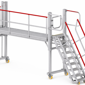 Hymer | Multifunctioneel werkplatform | Hoogteinstelling met vergrendelpinnen | Trapopgang in lengterichting
